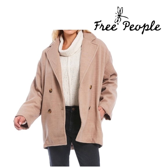 FREE PEOPLE (NWT) Women’s Hannah, over sized blazer/coat Size XL - Picture 1 of 16